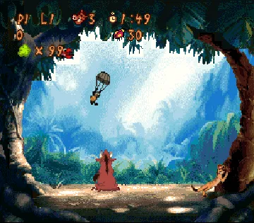 Timon & Pumbaa's Jungle Games (Europe) screen shot game playing